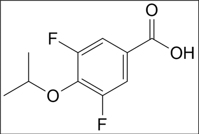 3, 5- difluoro -4- isopropoxybenzoicacid; Cas nei .: 1344109-54-1